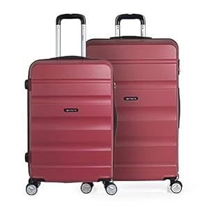 ITACA – Set 2 kleine koffers voor koppels reizen. Stevige 4 wielen 55x40x20 cm Trolley Cab ABS. Handbagage Comfortabel en licht. Ryanair. Kwaliteit en design T71650P
