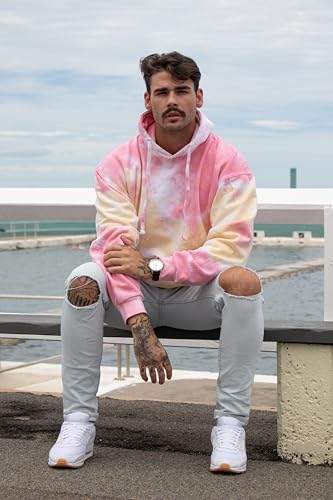 Image of Colortone Tie Dye Pullover Hoodies for Women and Men - Classic Fit Sweatshirts