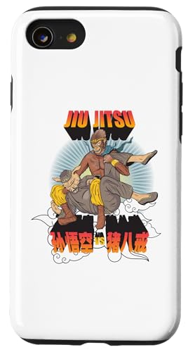 Jiu-jitsu brasileño Sun Wukong hacer arco y flecha en Zhu Bajie Carcasa para iPhone SE (2020) / 7 / 8