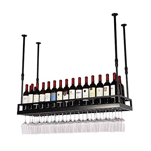 Soporte para Botellas Ajustable 150x35 cm Negro
