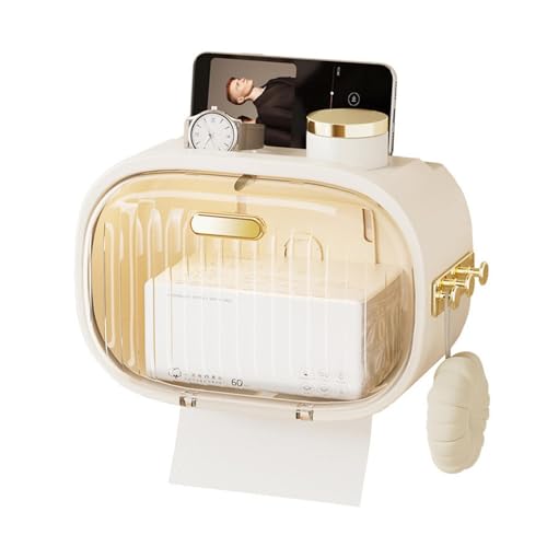 Soporte para caja de pañuelos de pared | Estuche de pañuelos faciales, caja de pañuelos moderna, organizador decorativo para cocina, bar, restaurante