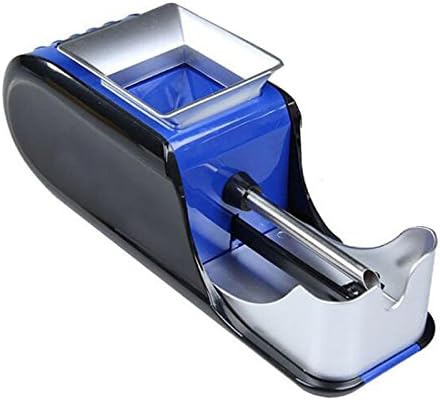 genmine Cigarette Rolling Machine Electric Automatic Injector Tobacco Roller Maker (Blue and Black)