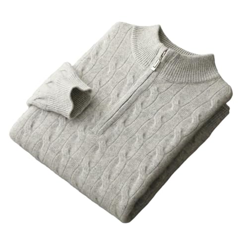 Pull homme col demi-haut épais tricot chaud automne hiver casual