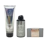 Bath & Body Works Men's Collection GRAPHITE 3 Piece Gift Set - Body Cream - Body Spray - Cleansing Bar - Full Size