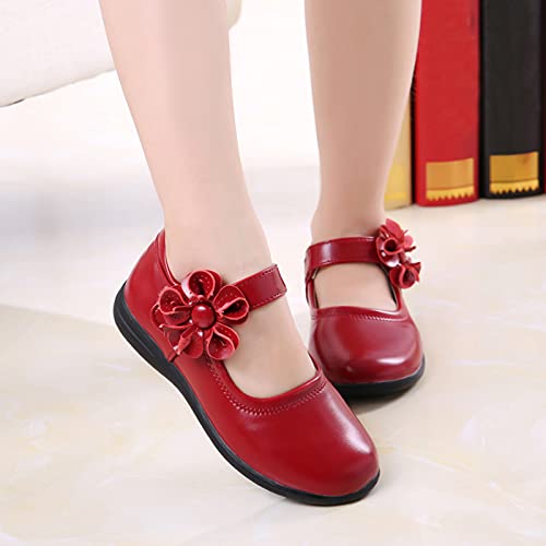 Girls Dress Shoes,Children Baby Girls Leather Flower Princess Shoes Soft Dance Shoes Kids Shoes 3-12 Years3