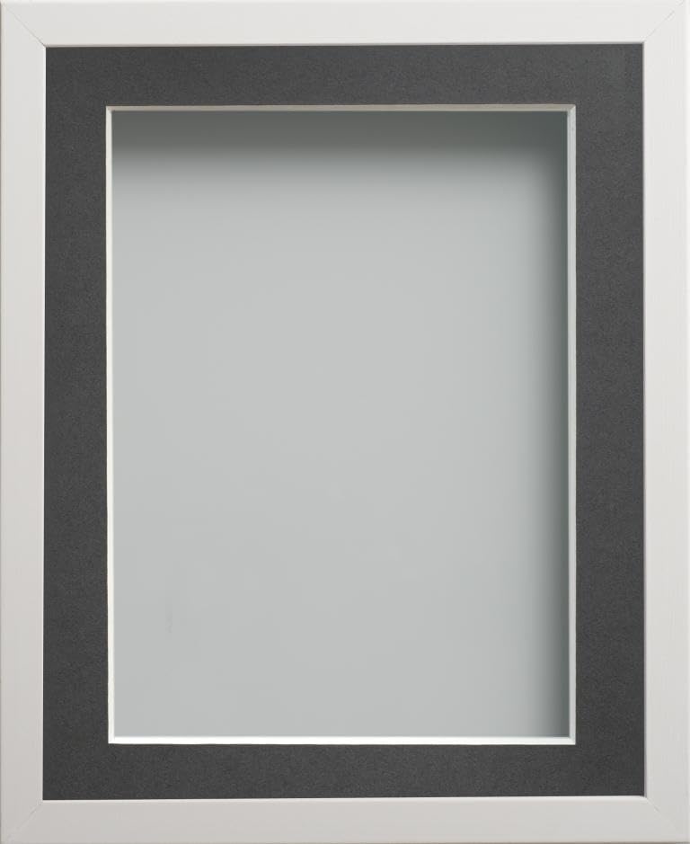 Frame Company Webber White with Grey Mount, 10x8 for 8x6 inch