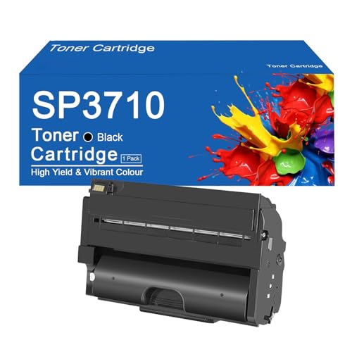 SEMTGJ Cartuchos de tóner SP3710 de Alto Rendimiento para impresoras Ricoh SP 3710SF/SP 3710DN/M 320F/P 311,SP3710 1Set