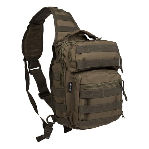 Tactical One Strap Military Assault Pack Small MOLLE Sling Daypack Olive Green by Mil-Tec