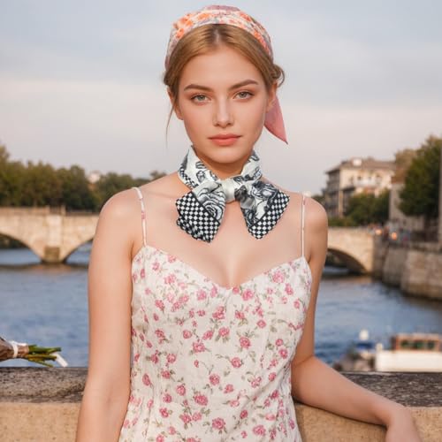 27 Inches Head Scarf for Women Like Silk Scarf Hair Wrapping Bandana Square Scarves4