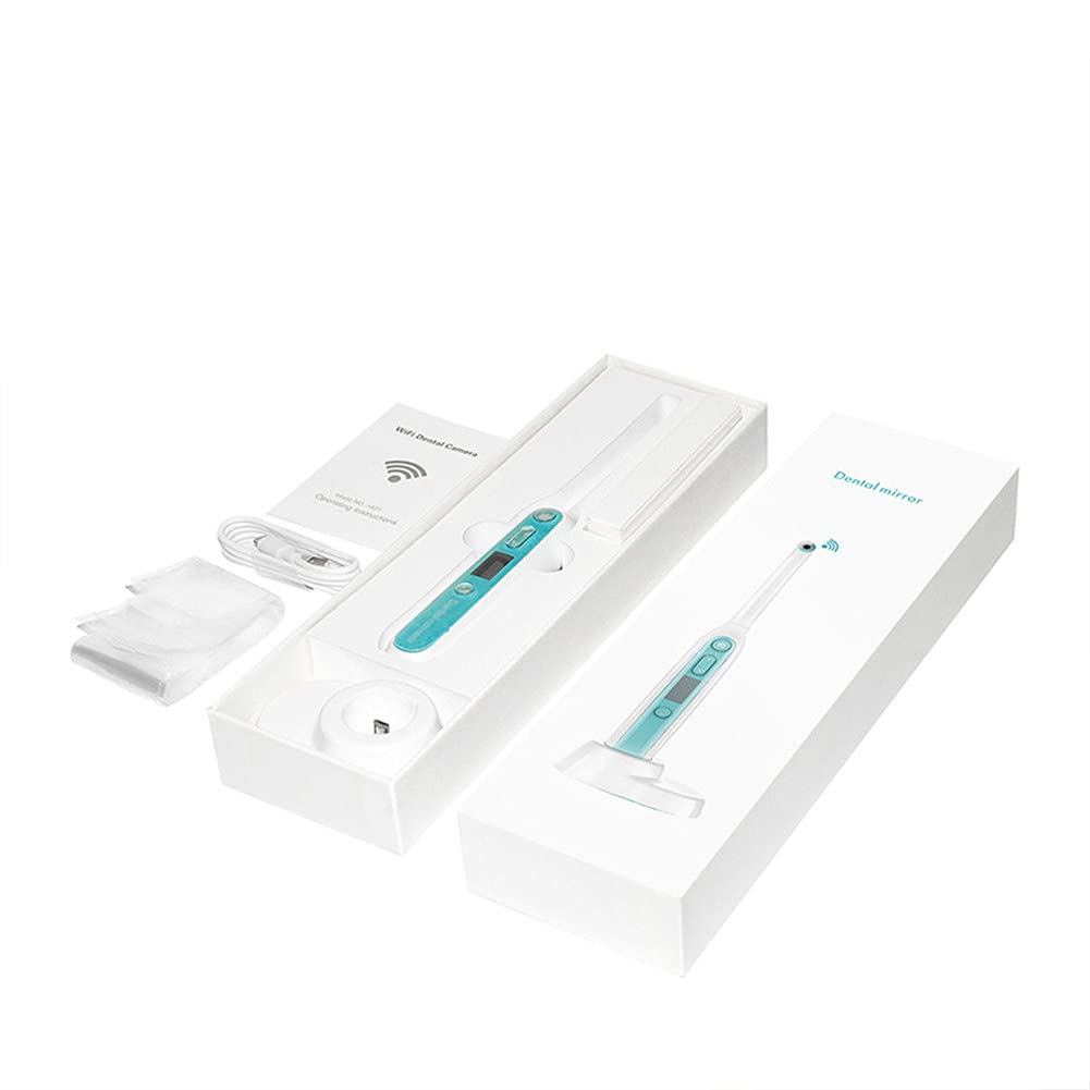 Endoscopio senza fili, endoscopio intraorale con 8 luci a led WiFi wireless telecamera dentale ispezione per dentista orale in tempo reale video strumenti dentali