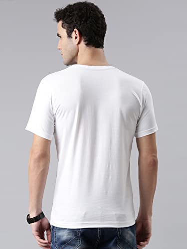 Image of F A S O Mens Organic Cotton V-Neck T-Shirt