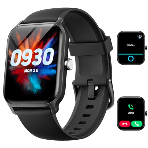 Montre Connectée Homme pour Samsung,iPhone,Android,1.91' Montre Connectée Femme avec Appel...