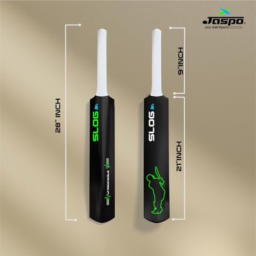 Image of Jaspo SLOG Plastic Tennis Cricket Bat Junior Size Bat (28 inch) for All Age Group (SLOG Cricket BAT) (SLOG Junior (Upto 10 Years))