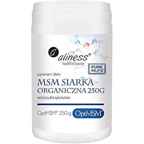 MSM Organic Sulphur OptiMSM Powder 250g Aliness Cover