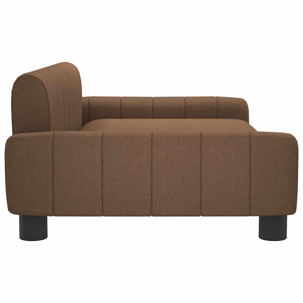 vidaXL Cama para Perros de Tela marrón 90x53x30 cm, sofá para Perros, Cama para Cachorros, Asiento para Perros, sofá para Mascota, Silla para Perros