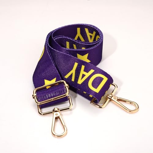 Image of Game Day Purse Strap Replacement Crossbody Wide Shoulder Strap Star Football Strap for Stadium Approved Clear Bag