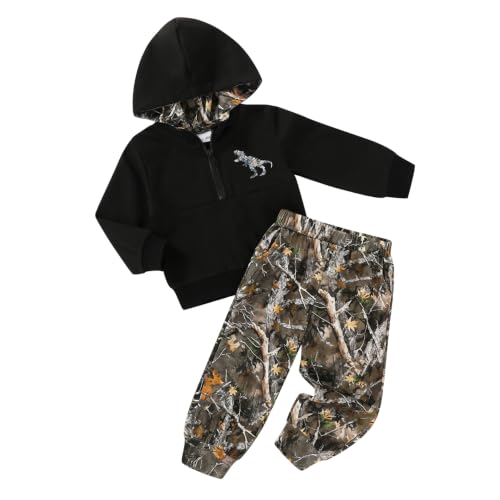 Image of YOUNGER STAR Toddler Baby Boy Girl Clothes Fall Winter Outfits Long Sleeve Hoodie Sweatshirt Sweat Pants Cotton Sweatsuits