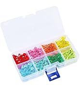 240 Pieces Safe Pins Assorted 32mm 8 Colors Metal Safe Pinsfor Art Craft Sewing Jewelry Making Ho...