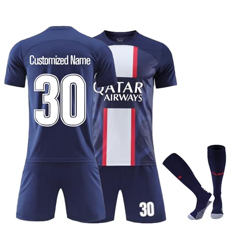 Conjunto de jérsei infantil personalizado PSG futebol para crianç...