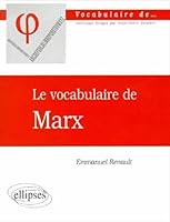 Le vocabulaire de Marx 2729805036 Book Cover
