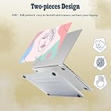 HLAAJJX Pokrowiec ochronny na MacBooka Pro 13 cali Pokrowiec 2008-2012 A1278 z CD-ROM, Plastikowa twarda okładka Pokrowiec na laptopa i pokrowiec na klawiaturę, eleganckie kobiety
