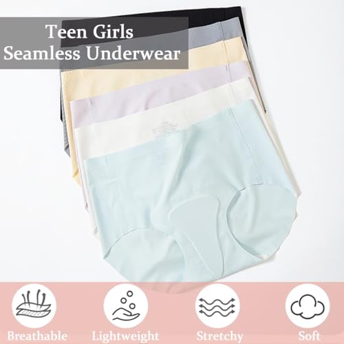 Teen Girls Seamless Underwears Sport Yoga Dance Quick-drying Panties Invisible Briefs No Show Bikini for 10-16 Years2