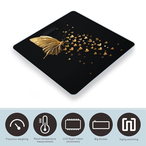 Balanza Electrónica Gold Butterfly Digital LCD para Baño miniatura 3