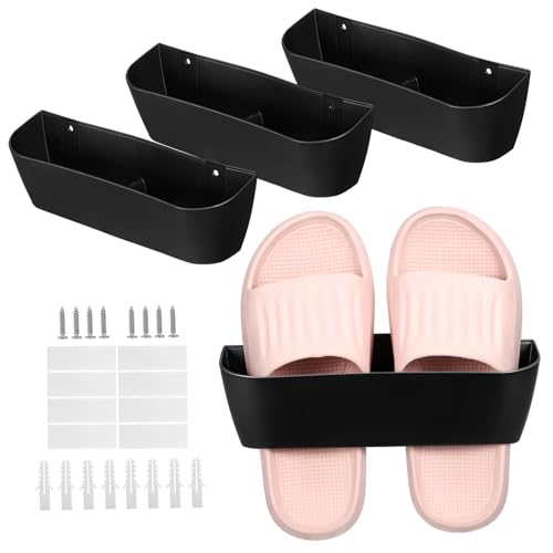 Alipis 4pcs Wall Mounted Organizer for Entryway Hallway Minimalist Shoe Holder for Boots Sandals Slippers User Friendly Installation Efficient Space Saver