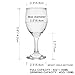 BTGLLAS HEIGHT 5.6 Inches 120ML 4 Ounce - Set of 12 Classic Red Small Wine Glasses Durable Clear White Lead-free Glass Cup For Party (Glass, 12Pcs4OZ)