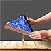 Beslands 7 inch Rafter Square with Level, Aluminum Metal Triangle Ruler Carpenter Square Woodworking Layout Tool Aluminum Triangle Tool Stainless Steel Ruler (Blue)