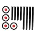Zxpjkyu Soccer Goal Target Football Training Equipment Adjustable Straps Round Target for Gym, 4Pcs Target 18cm