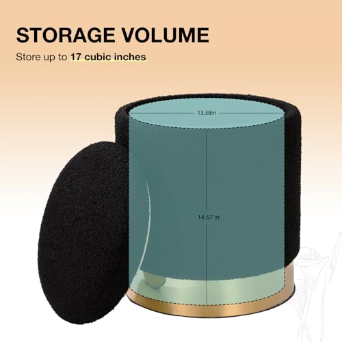 SAYMA-Round-Storage-Ottoman-Set-of-2-Sherpa-Storage-Ottoman-Chair-Makeup-Vanity-Stool-Chair-Multifunctional-for-Living-Room-Bedroom-Dining-RoomBlack SAYMA Round Storage Ottoman Set of 2 Sherpa Storage Ottoman Chair Makeup Vanity Stool Chair Multifunctional for Living Room Bedroom Dining RoomBlack