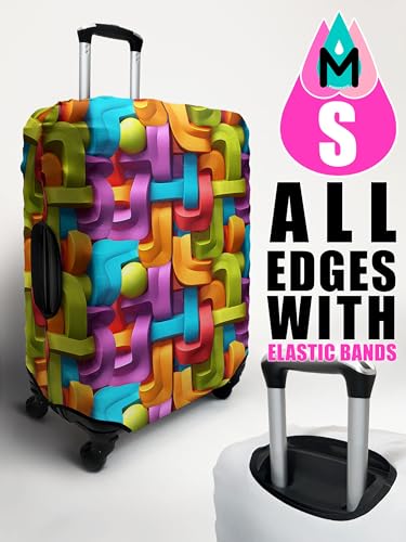 Cover Stretchy Spandex Suitcase Covers for Luggage with Zippers & Elastic Straps, Durable & Stylish Luggage Covers for Suitcase Protects & Decorates (Weaving, X Large (29-32inch suitcase))2
