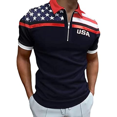 Polo HanzhuoLG Drapeau Américain Cover