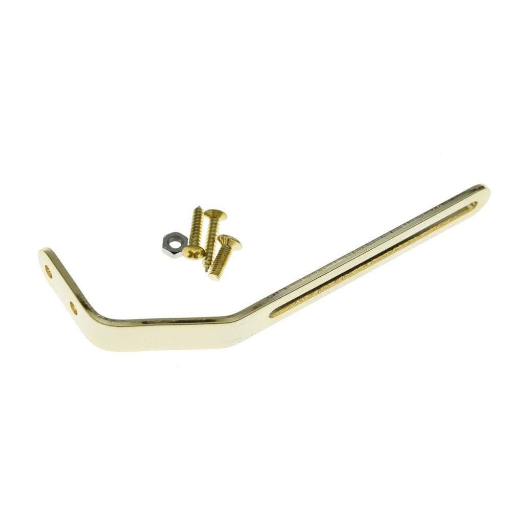 Dopro Guitar Pickguard Bracket Scratchplate Bracket w/Screws for Thick Archtop Jazz Guitars Gold