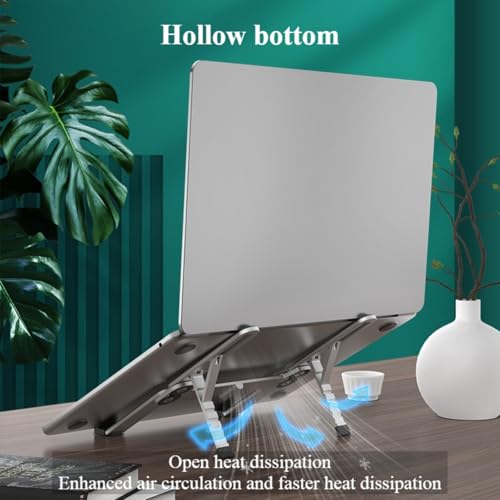 Base portátil plegable de aluminio para laptops ajustable miniatura 7