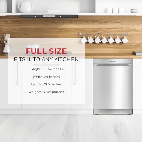image for Honeywell 24 Inch Dishwasher with 12 Place settings, 7 Washing Cycles,