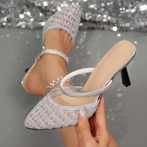 Sandales à talons aiguilles ajourées bout ouvert chaussures d'été confortables - 3