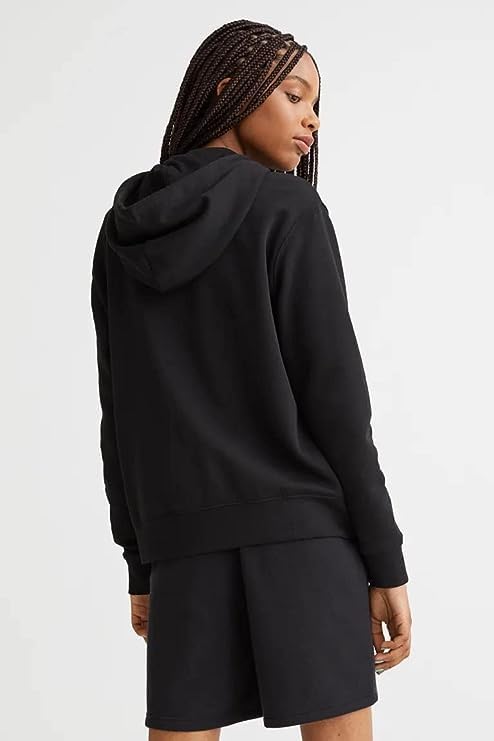 Image of Women's Hoodie for Casual Winter Wear Cotton Warm Zipper Jacket Hooded Neck Hoody