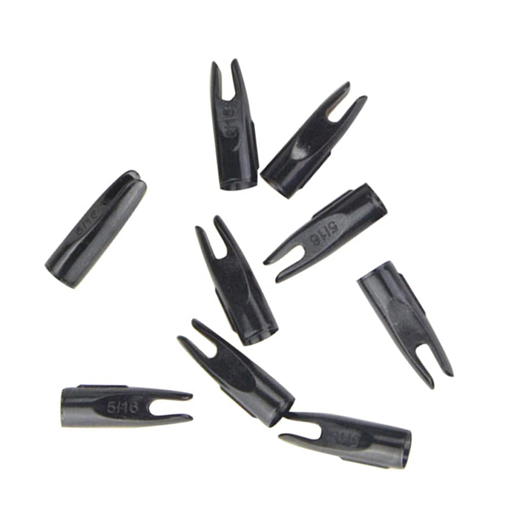 50Pcs Tir à l'arc Flèche Encoches Plastique 5/16" Chasse Plastinock Flèche Encoches Shaft Accessoires d'extrémité