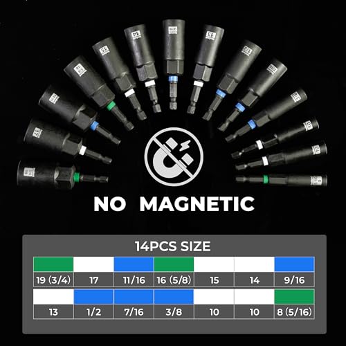 Image of toolant Deeper Nut Driver Set, Impact Nut Driver for Drill Bit