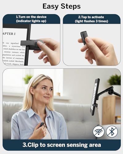 DATAFY Page Turner Remote Clicker for Kindle, iPad, Kobo & Tablets (iOS/Android, Ring or Standard) - image 3