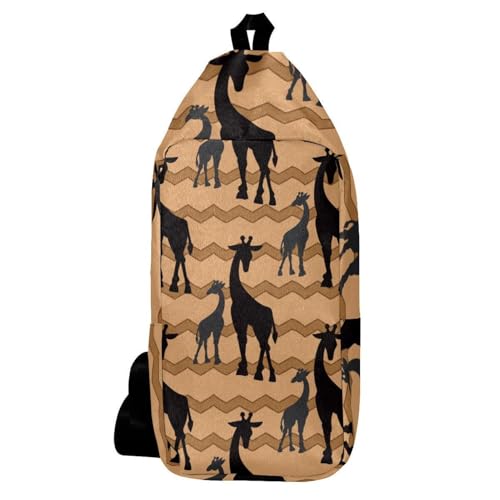 Sac à dos pour homme et femme à motif girafe pour la randonnée