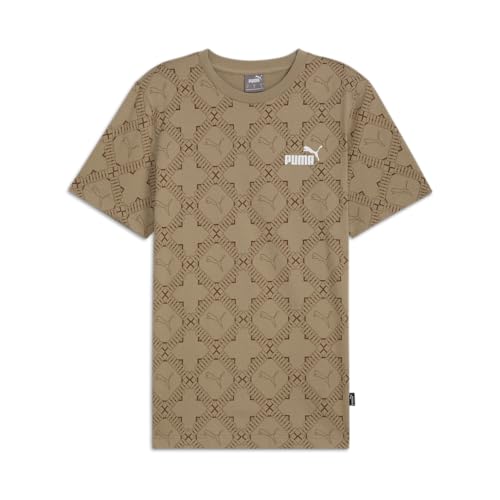 T-shirt Logomania AOP PUMA pour homme imprimé noir coupe standard