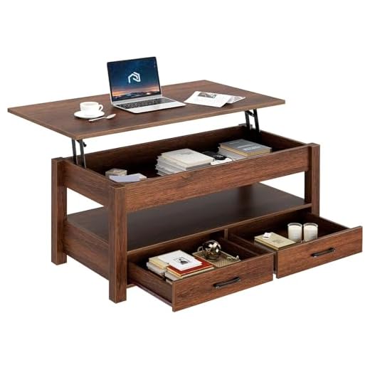 27+ Stunning Pottery Barn Living Room Ideas You’ll Love 3 Rolanstar Coffee Table, Lift Top Coffee Table with Drawers and Hidden Compartment, Retro Central Table with Wooden Lift Tabletop, for Living Room,Espresso