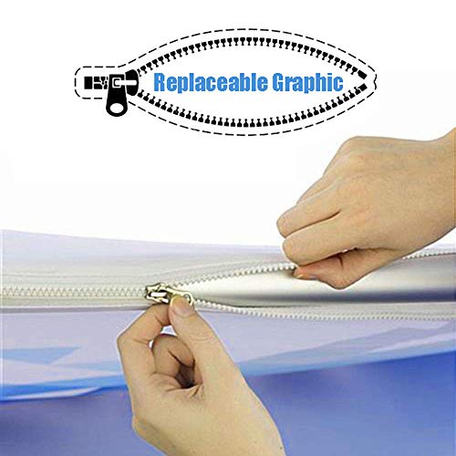 8ft High Portable Customize Graphic Tension Fabric Exhibition Trade Show Display Wall - US Stock (Graphic Include/Double Sided) - Thumbnail 4