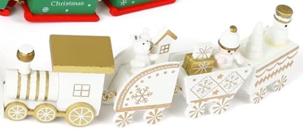 LEMESO クリスマス 置物 飾り オーナメント 置物 木製 車 おもちゃ 列车 プレゼント 飾り付け インテリア デコレーション ディスプレイ こども ギフト 雑貨 贈り物 景品