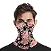 LDGSUPH Pink Rose Neck Gaiter for Adult Soft Dust-proof Windproof Face Cover Fashion Neck Cozy Gator Scarf Multipurpose Sunscreen Breathable Bandana Face Mask Scarf