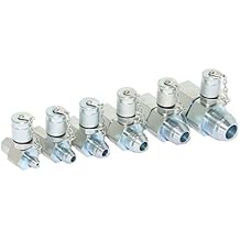 XZT KOM 6PACK Japanese JIS30 Hydraulic Swivel Run tees,hydrulic tee Connector,Tester Coupling Set for Hydraulic System, Excavator Construction Machinery