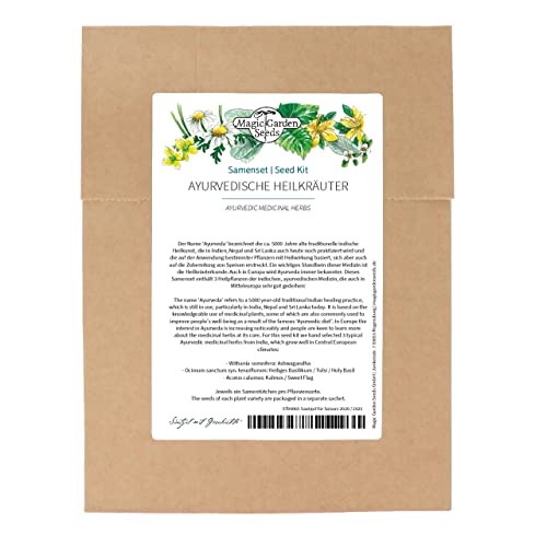 Ayurvedische Heilkräuter - Samen-Geschenkset mit 3 indischen Heilpflanzen Ayurvedische Heilkräuter - Samen-Geschenkset mit 3 indischen Heilpflanzen